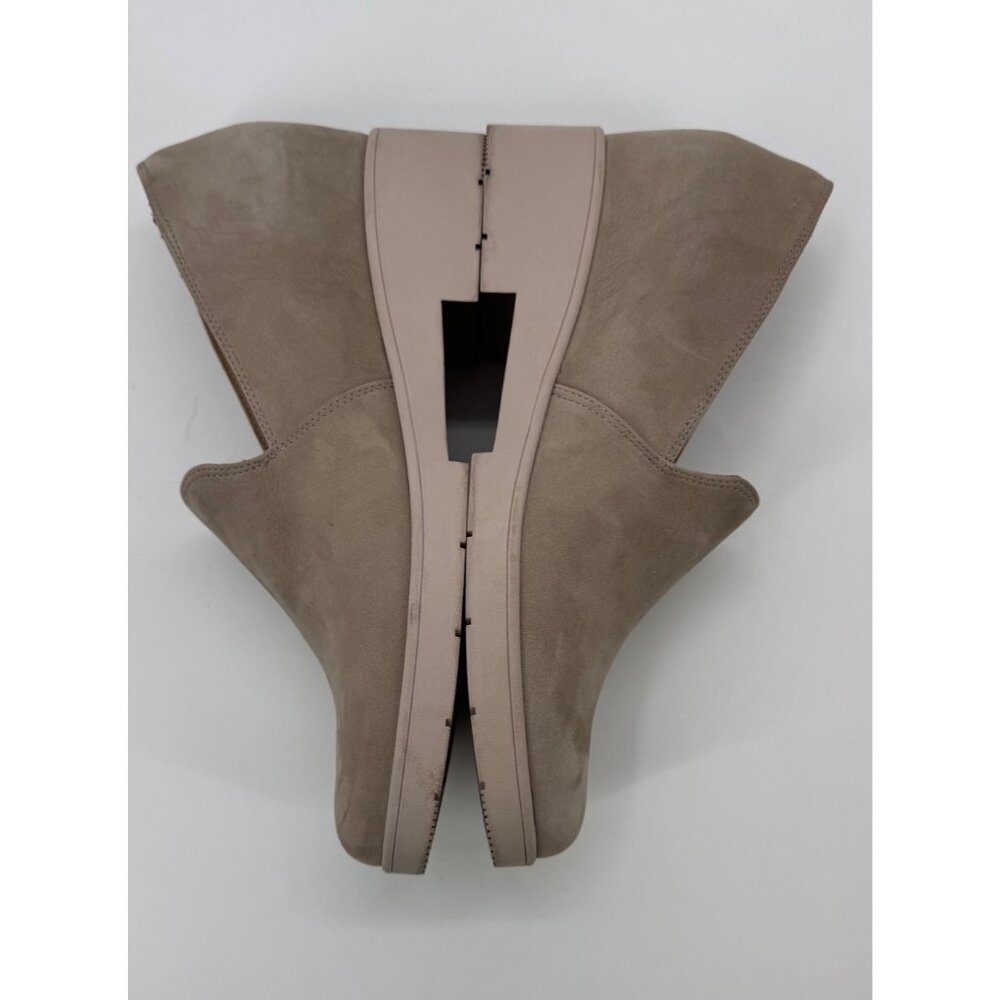 Abeo Horizon Taupe Leather Slip-On Wedge Shoes Size 11 - Picture 8 of 10